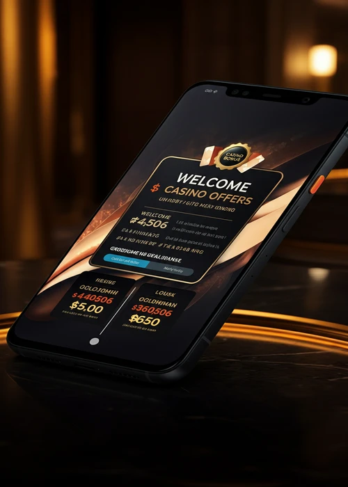 Afbeelding van een welkomstbonusbanner met gratis €7 en 100% stortingsmatch bij Gratorama Casino